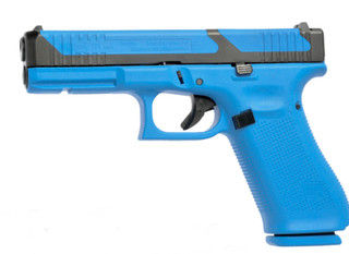 Glock 17T training pistol, blue.
